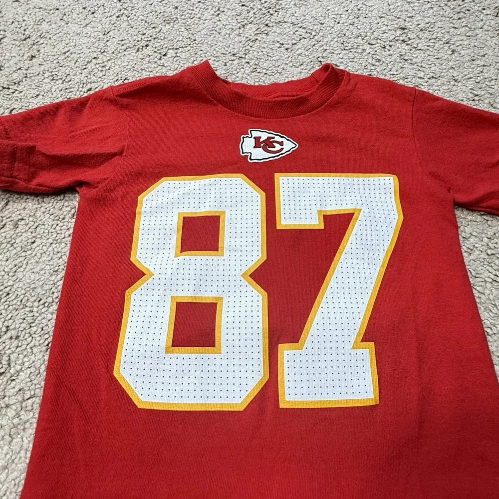 Nike Kansas City Chiefs Toddler Youth Travis Kelce Kids # 87 T-shirt Size 2T